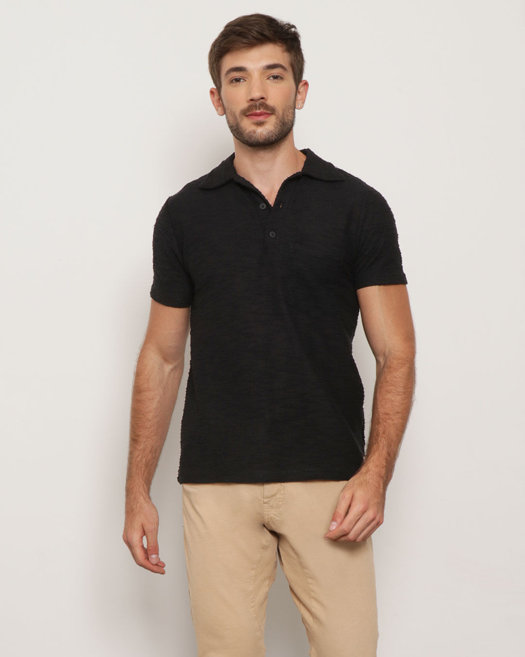 Polo-5040-Textura-Preto-Pgg---Preto