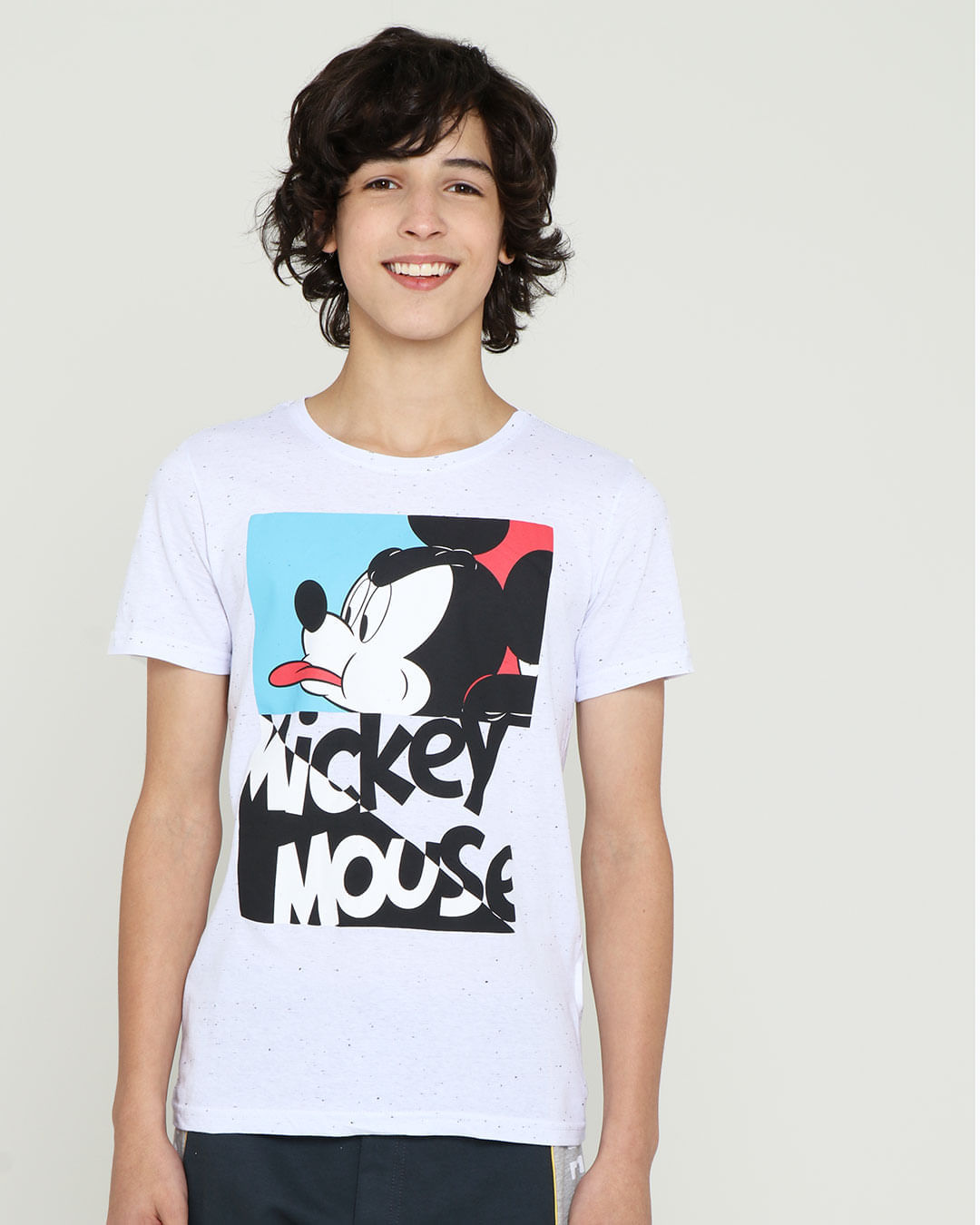 Camiseta-Juvenil-Mickey-Mouse-Disney-Branca
