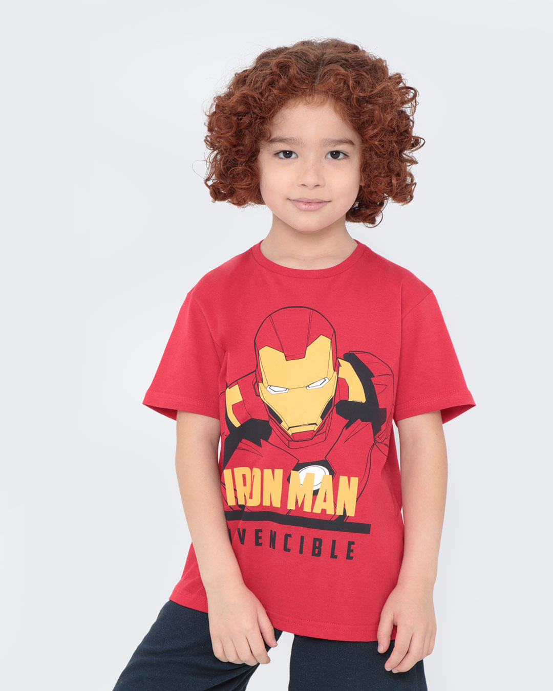 Camiseta-Infantil-Homem-De-Ferro-Marvel-Vermelha