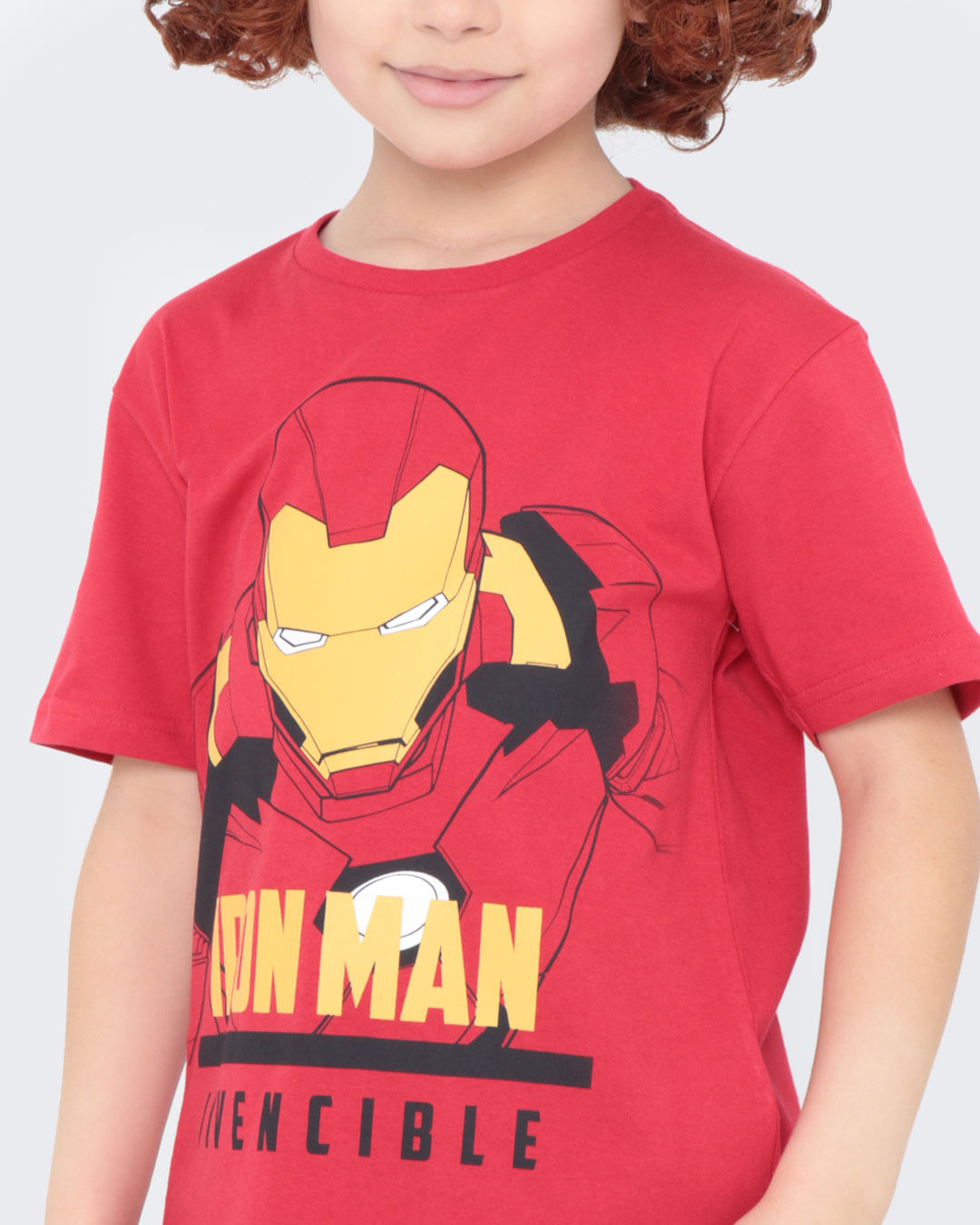 Camiseta-Infantil-Homem-De-Ferro-Marvel-Vermelha