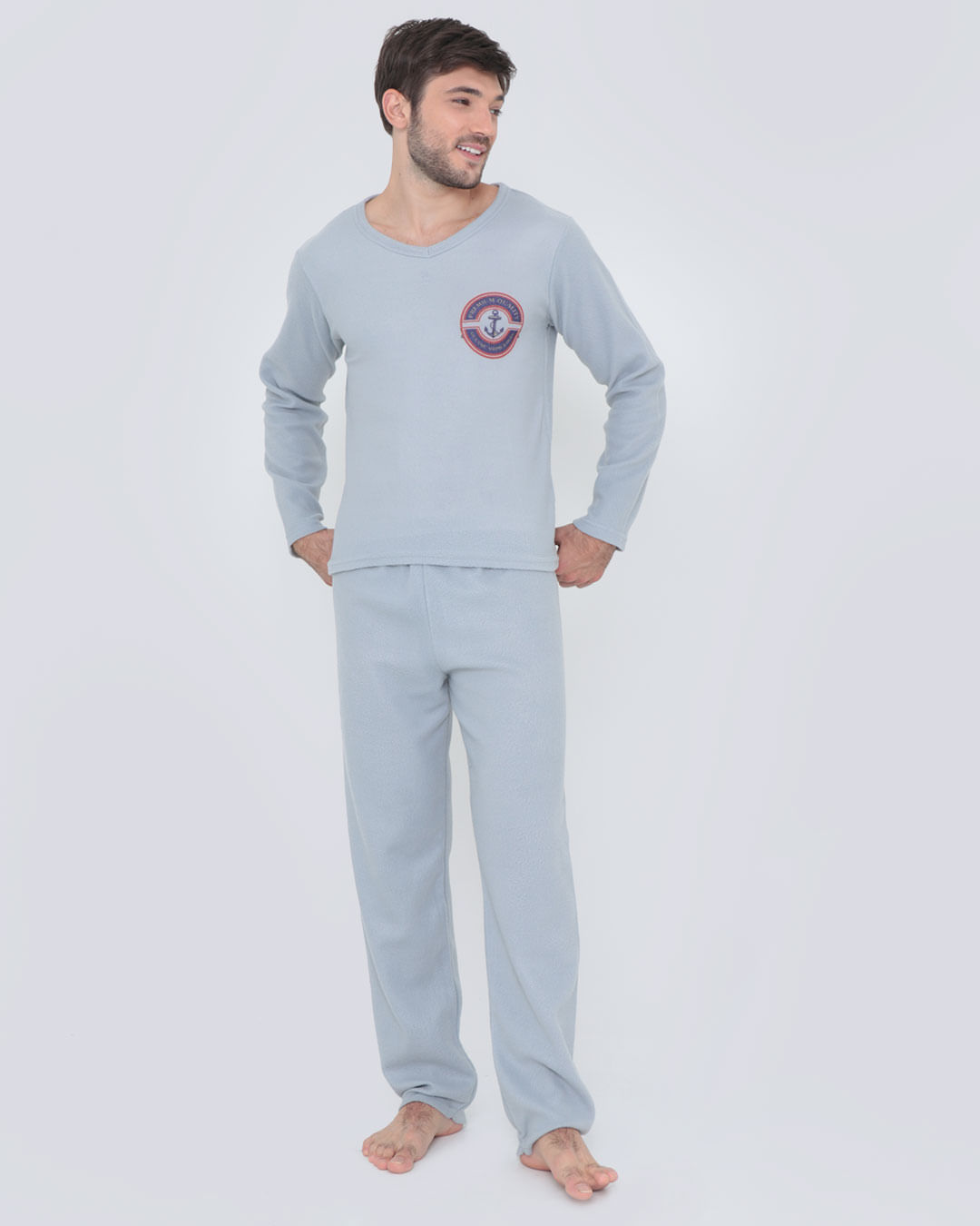 Pijama-404-01-Soft-Gola-V-Estampa-Lat---Cinza-Claro