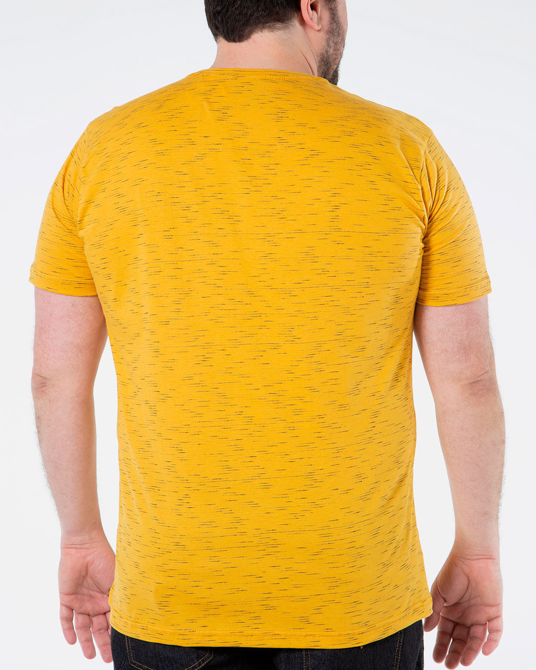 Camiseta-Masculina-Plus-Size-Jet-Amarela