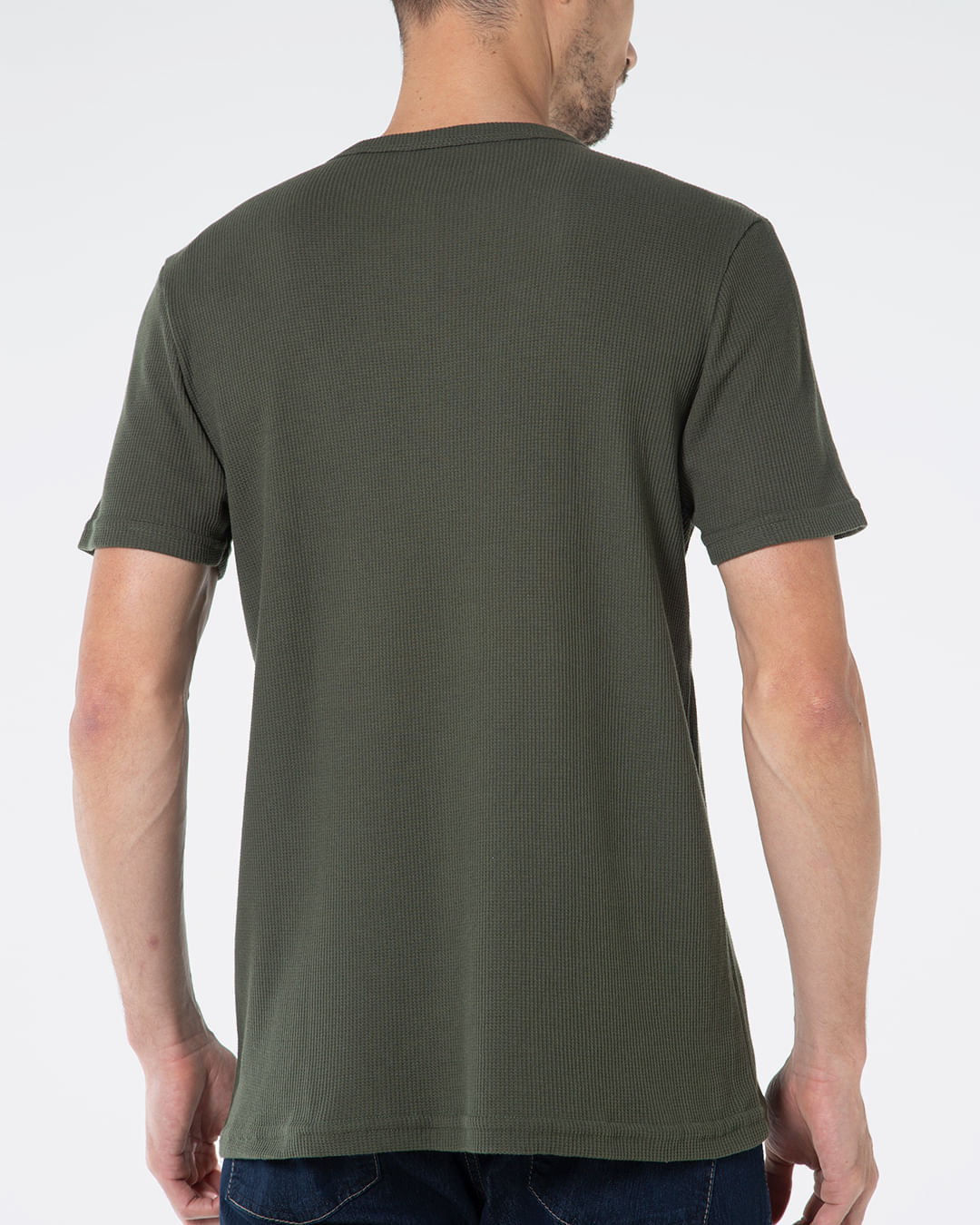 Camiseta-Masculina-Malha-Piquet-Basica-Verde