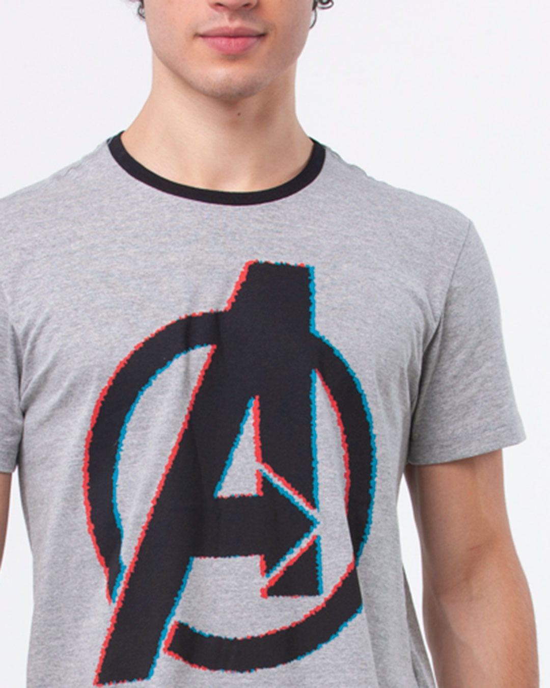 Camiseta-Masculina-Estampa-Vingadores-Marvel-Cinza
