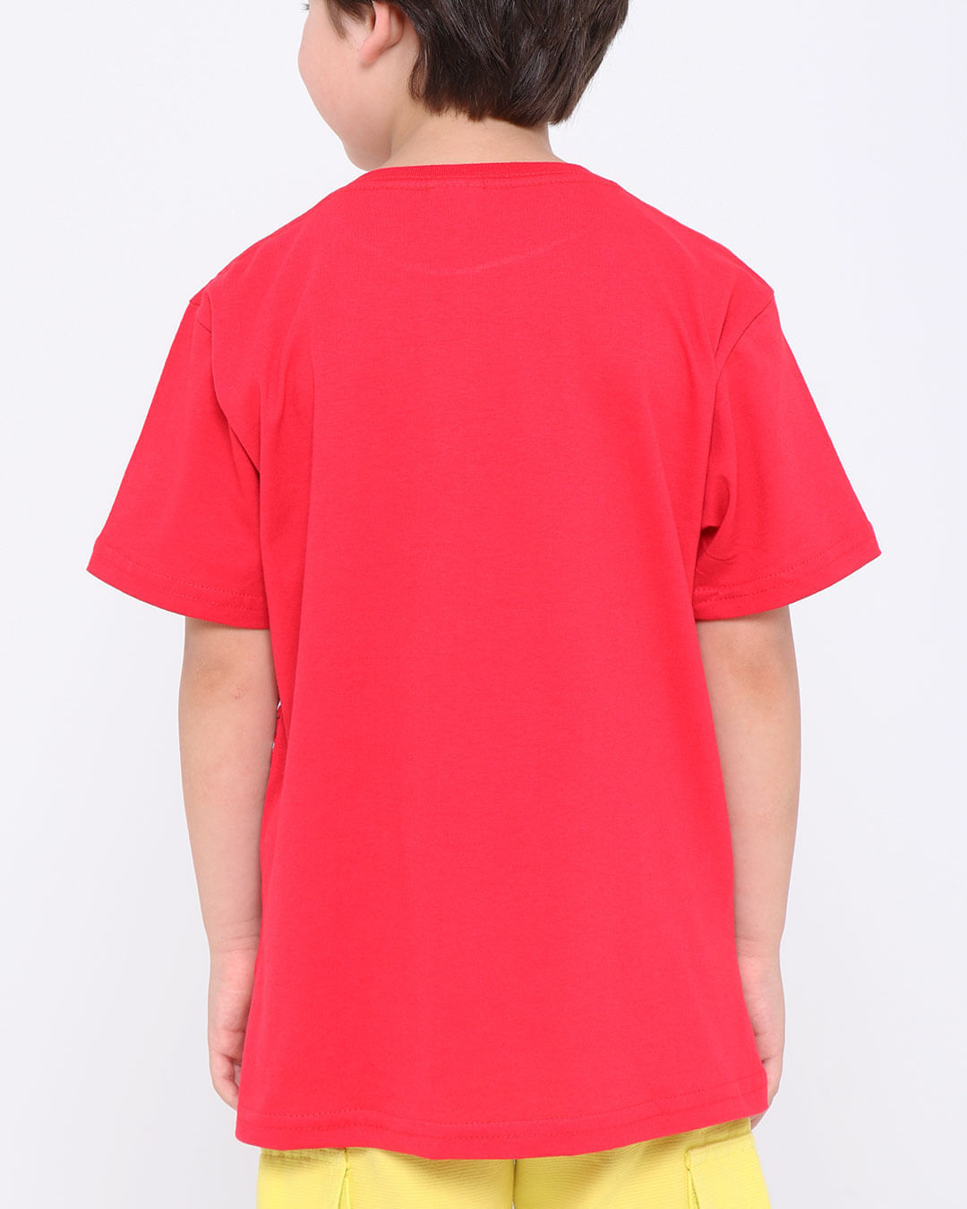 Camiseta-infantil-manga-curta-estampa-Homem-de-Ferro-Marvel-vermelha