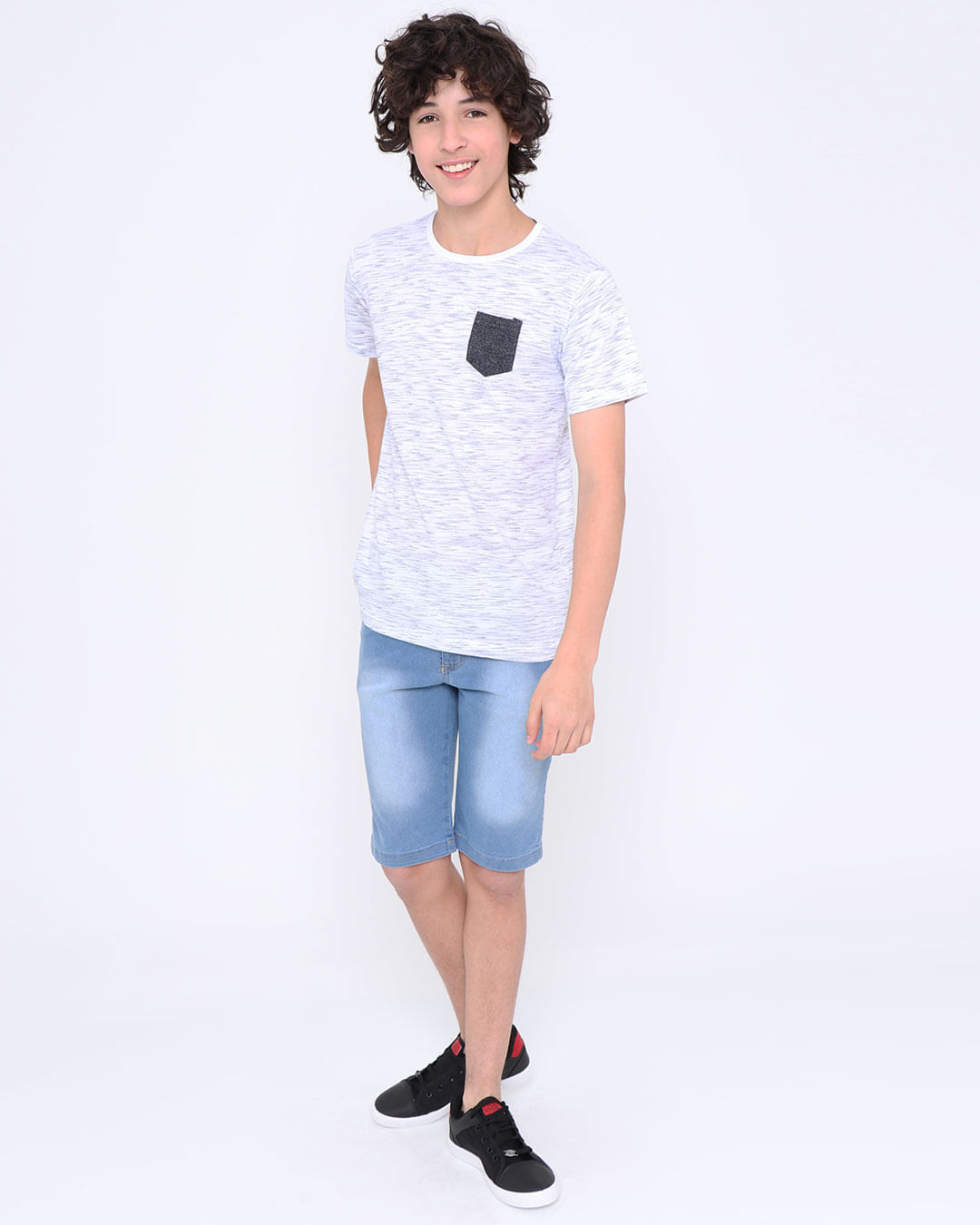Camiseta-Juvenil-Flame-Bolso-Branca