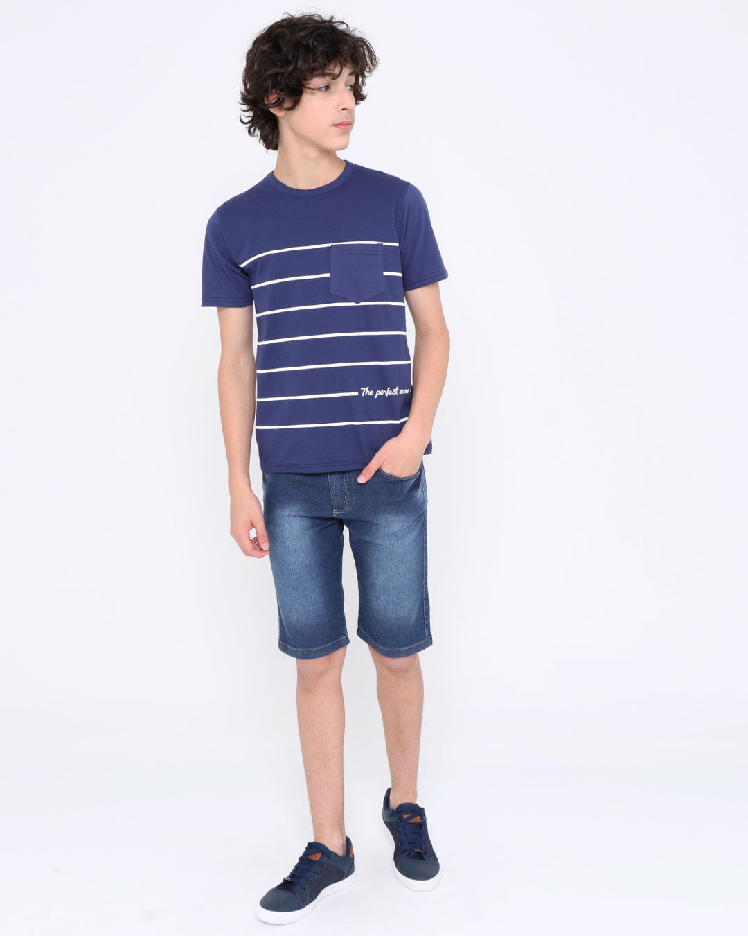 Camiseta-Juvenil-Manga-Curta-Listrada-Azul