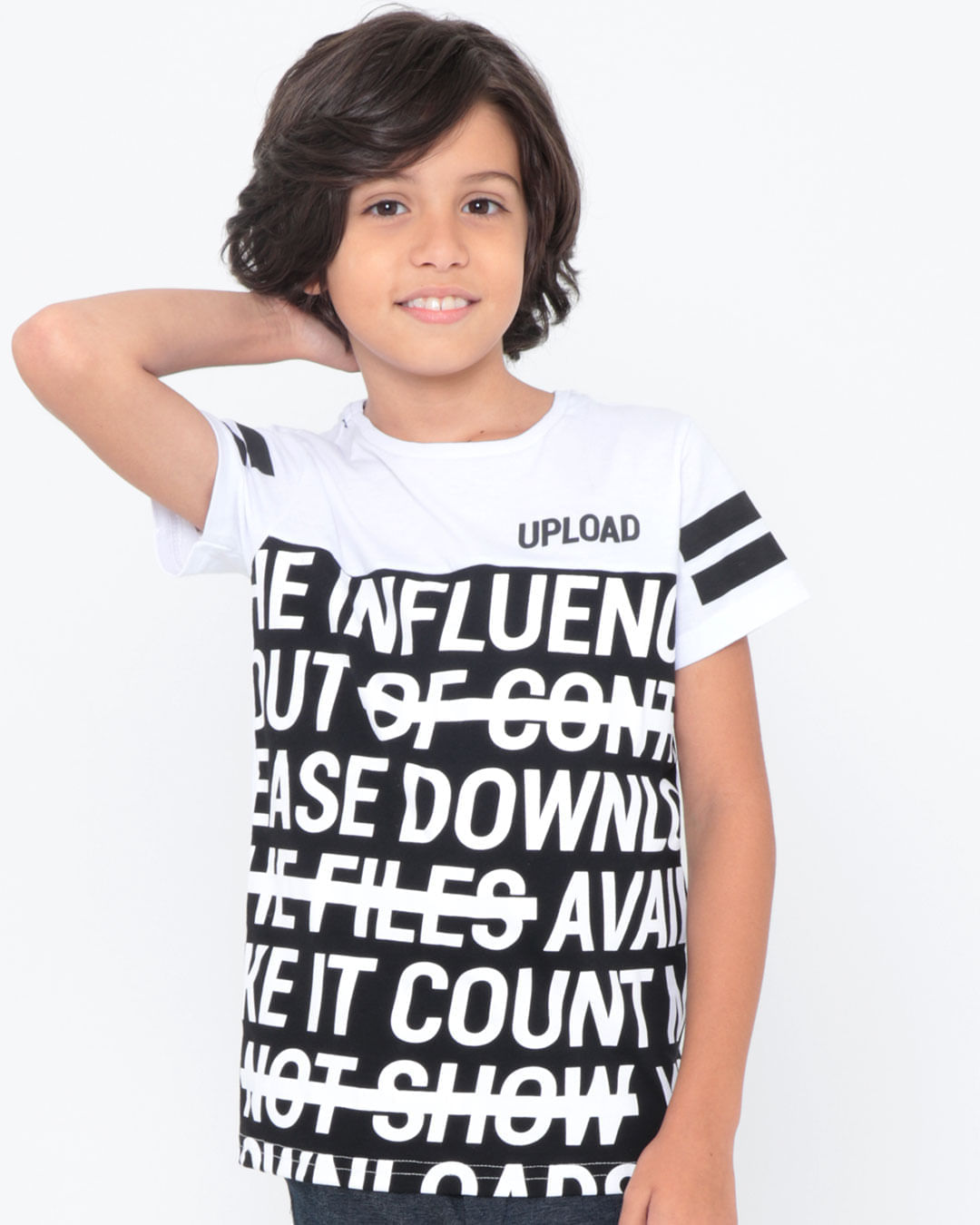 Camiseta-Infantil-Estampa-Branca