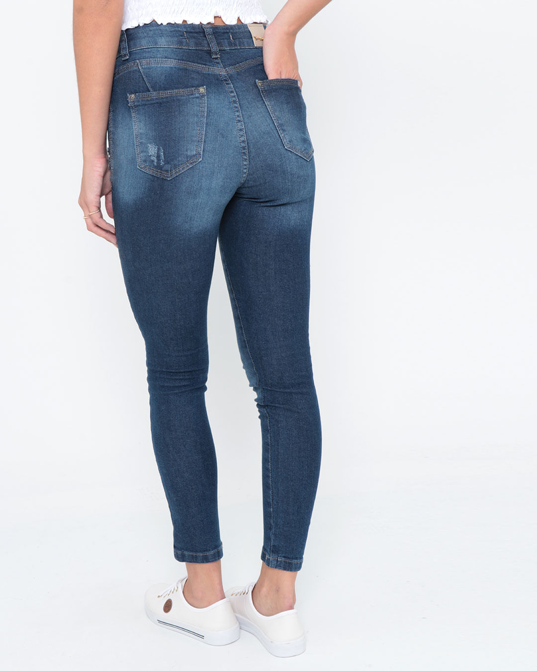 Calca-Jeans-Feminina-Skinny-Destroyed-Azul-Escuro