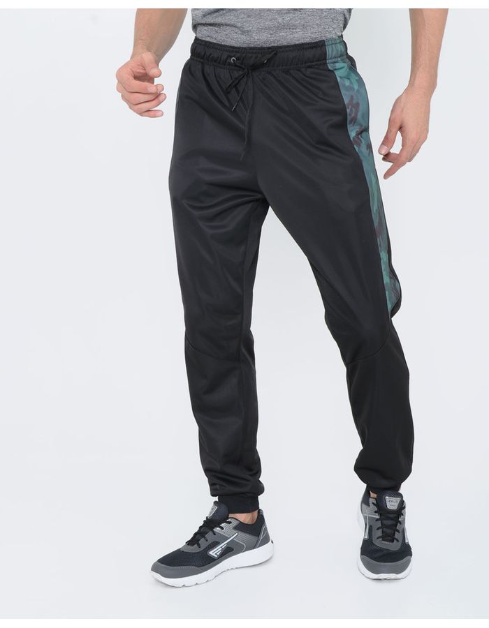 Calca-Masculina-Fitness-Jogger--Recorte-Camuflado-Preta