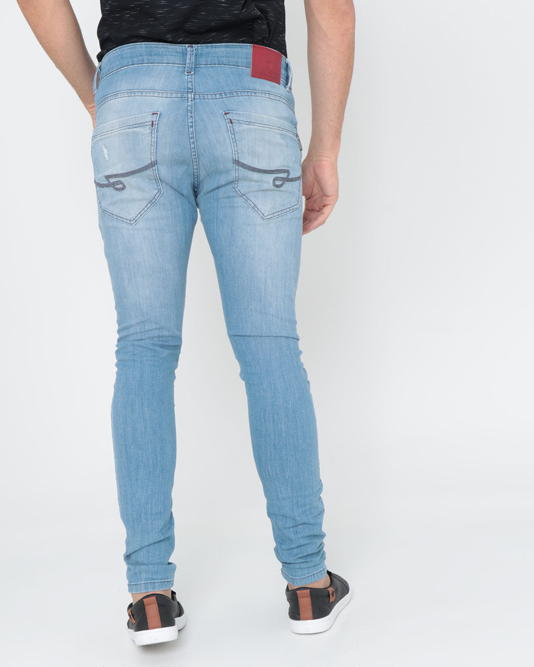 Calca-Jeans-Masculina-Skinny-Destroyed-Azul-Claro