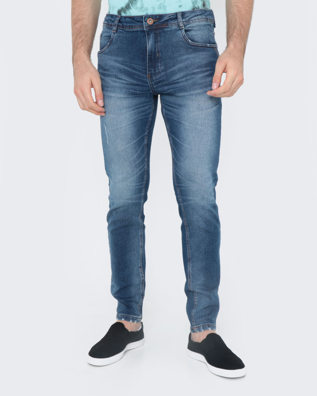 Calca-Jeans-Masculina-Estonada-Azul