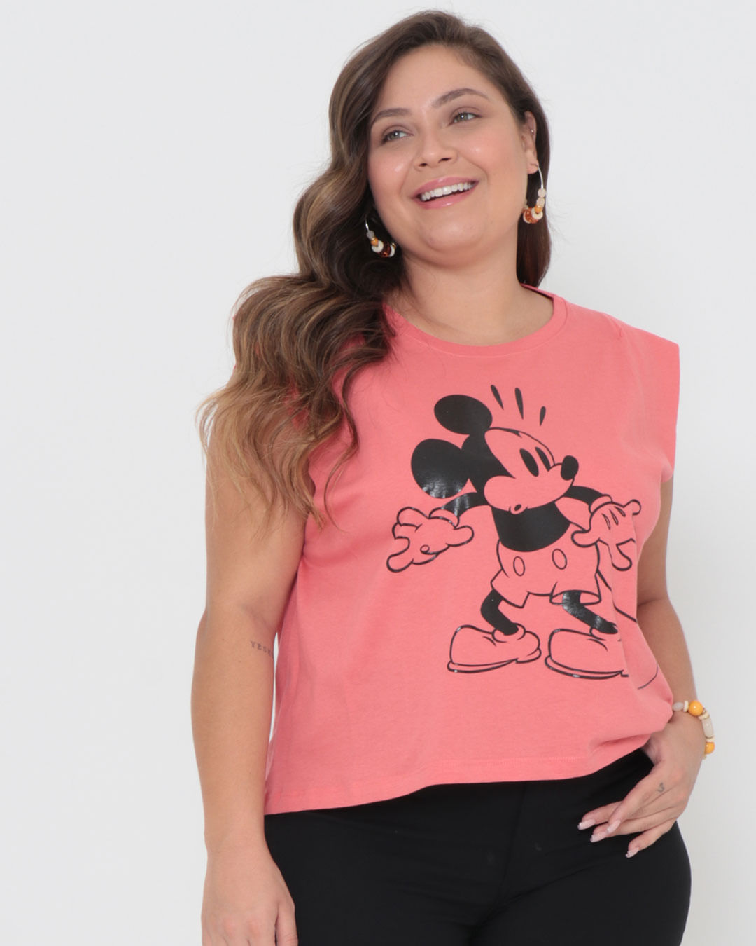 Tshirt-22428-Mickey-Classico---Rosa-Medio