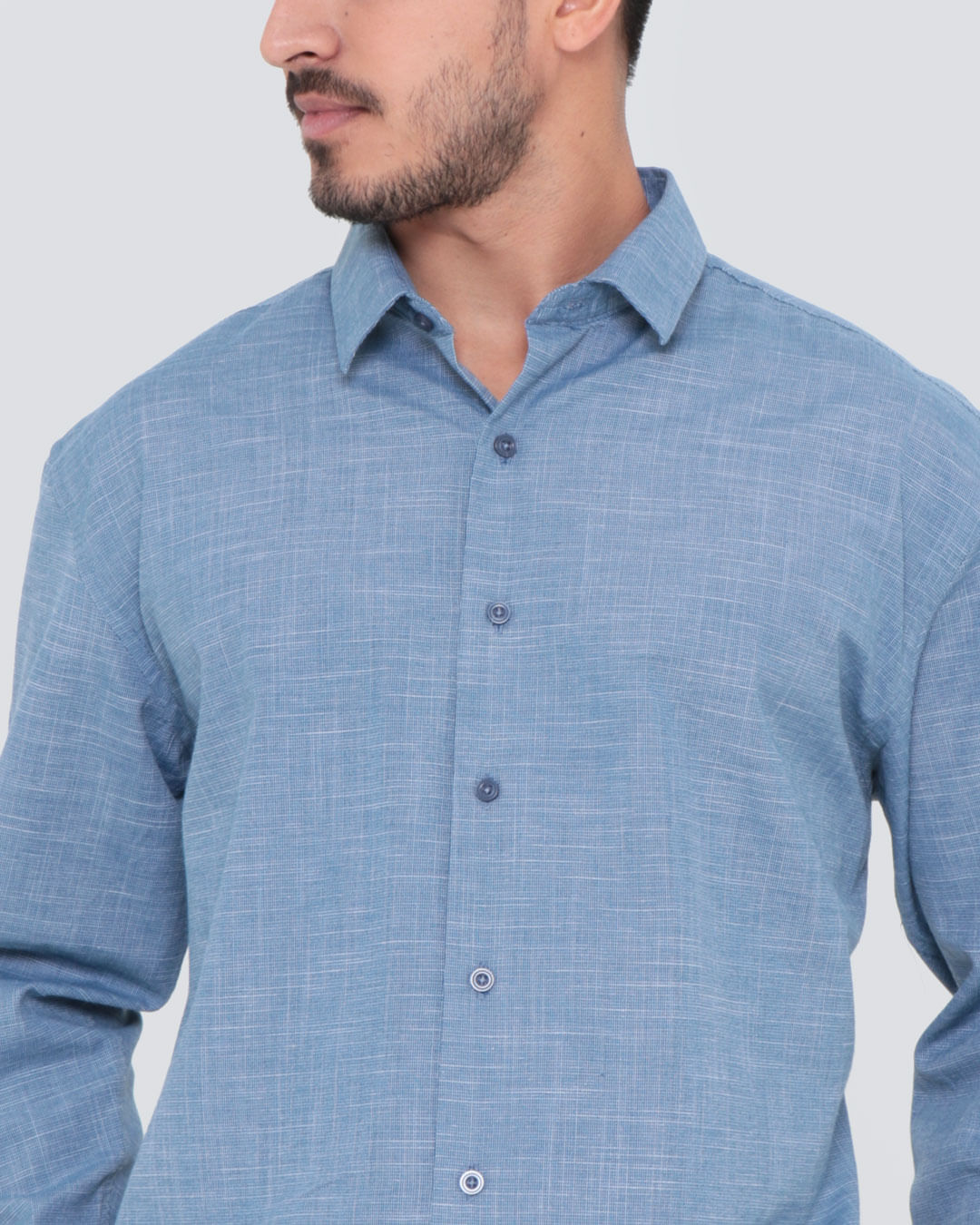 Camisa-Ml-Bx310-Azullistr16---Azul-Listrado