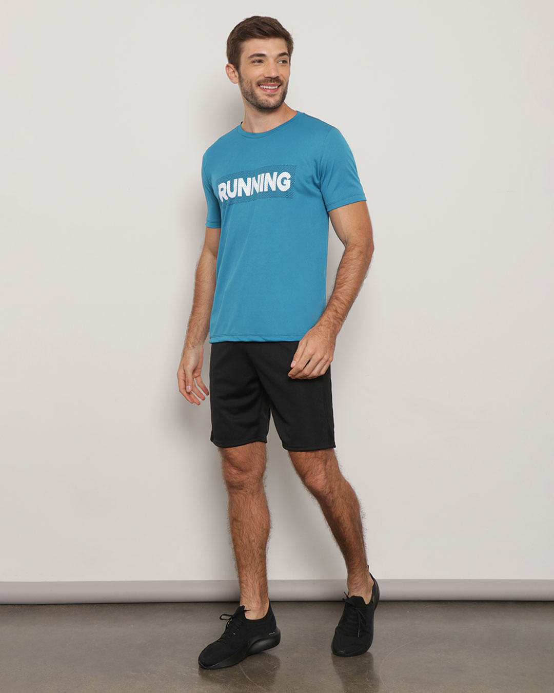 Camiseta-Masculina-Esporte-Manga-Curta-Estampa-Running-Azul