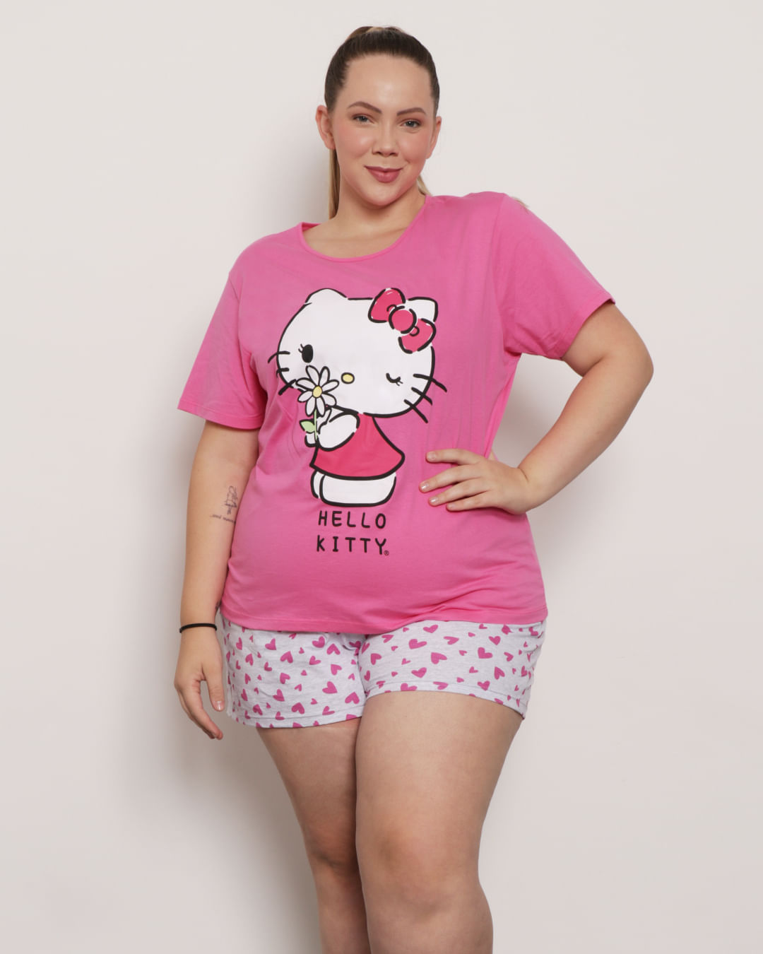 Short-Doll-Tg-Mc-Hello-Kitty-14b---Rosa-Escuro