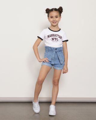 Short-Jeans-Infantil-Clochard-Com-Cinto-Azul