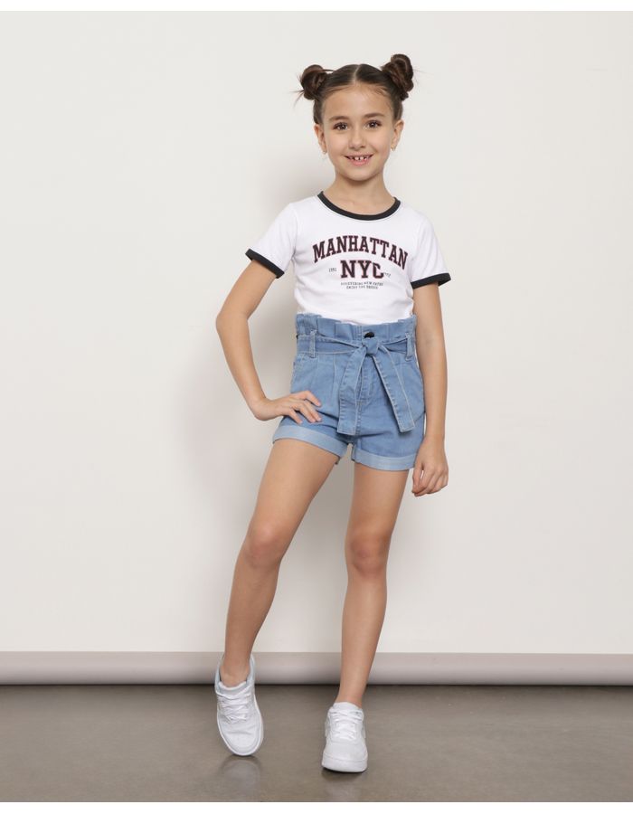 Short-Jeans-Infantil-Clochard-Com-Cinto-Azul