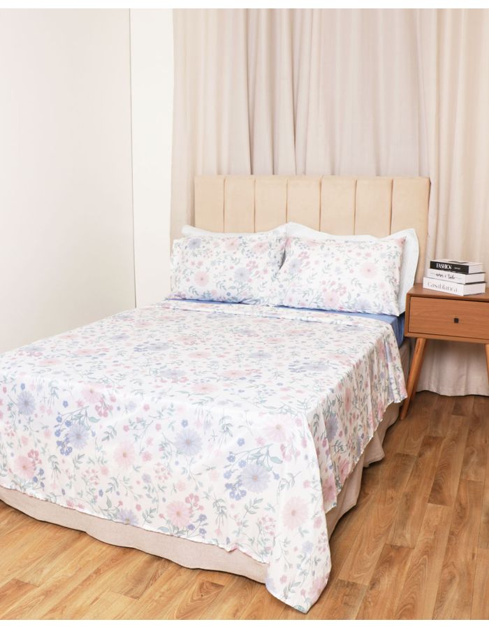 Jogo-De-Cama-Queen-Lucia-Flor-Lilas---4---Branco-Floral