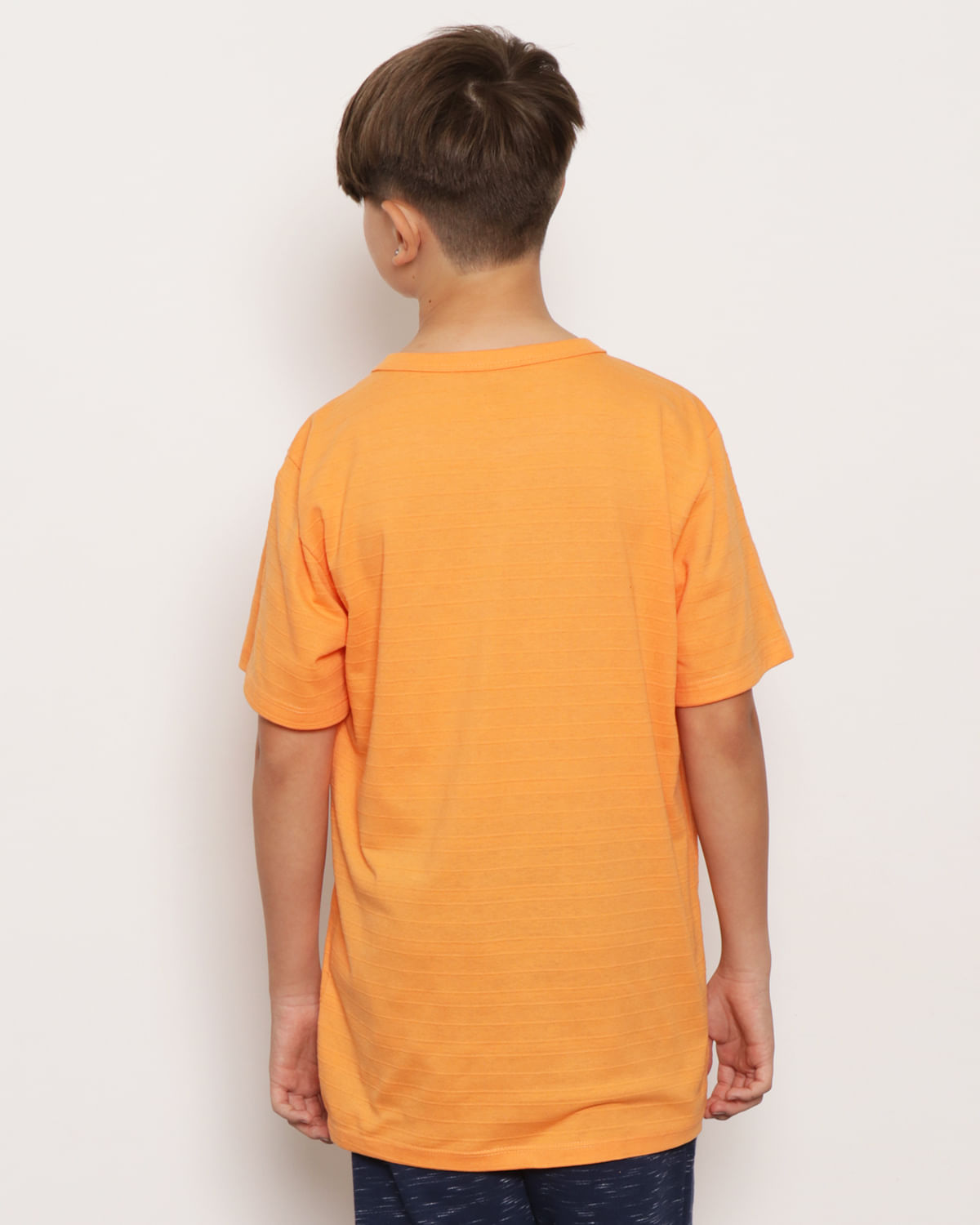 Camiseta-Juvenil-Texturizada-Com-Bolso-Laranja