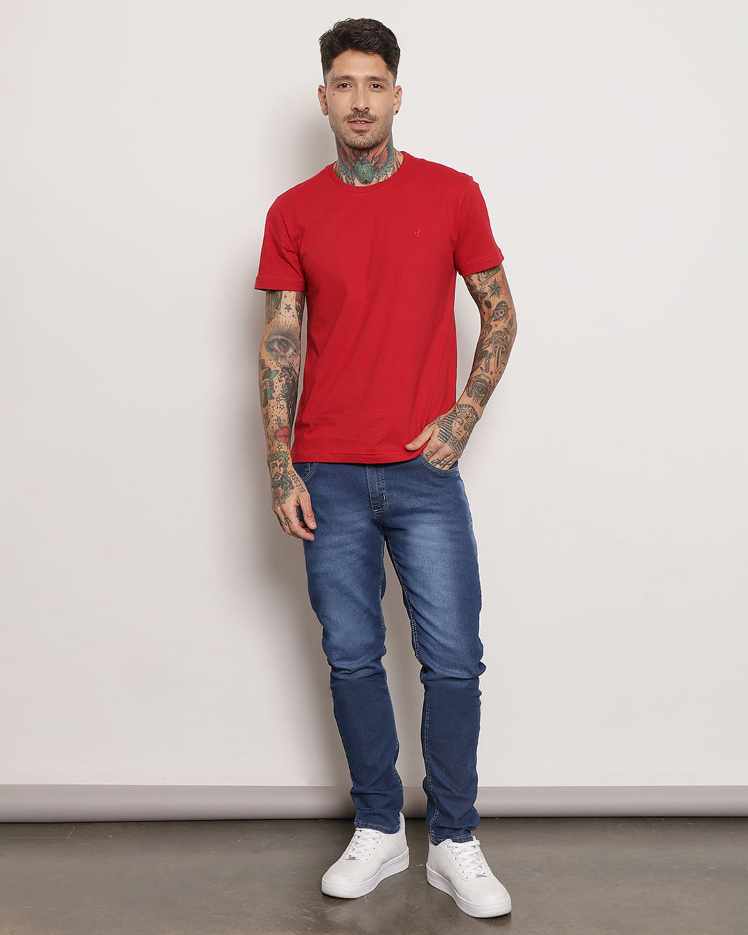 Camiseta-Basica-Cf-2747-Vermelho--Bordad---Vermelho-Medio