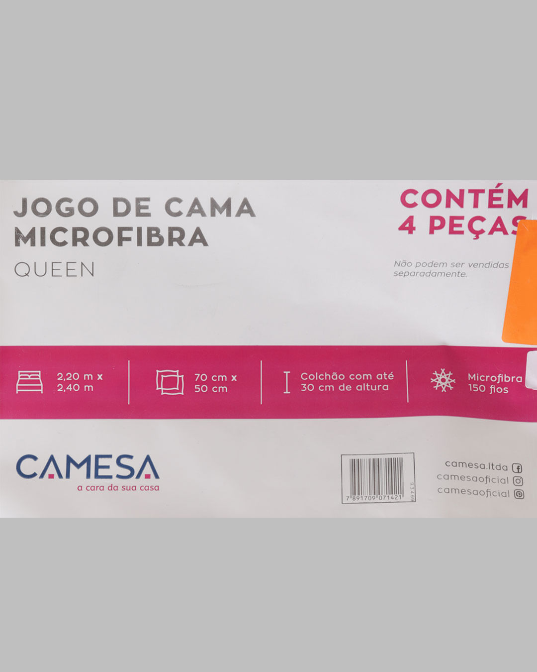 Jogo-De-Cama-Queen-Micro----4-Pecas---Branco-Floral