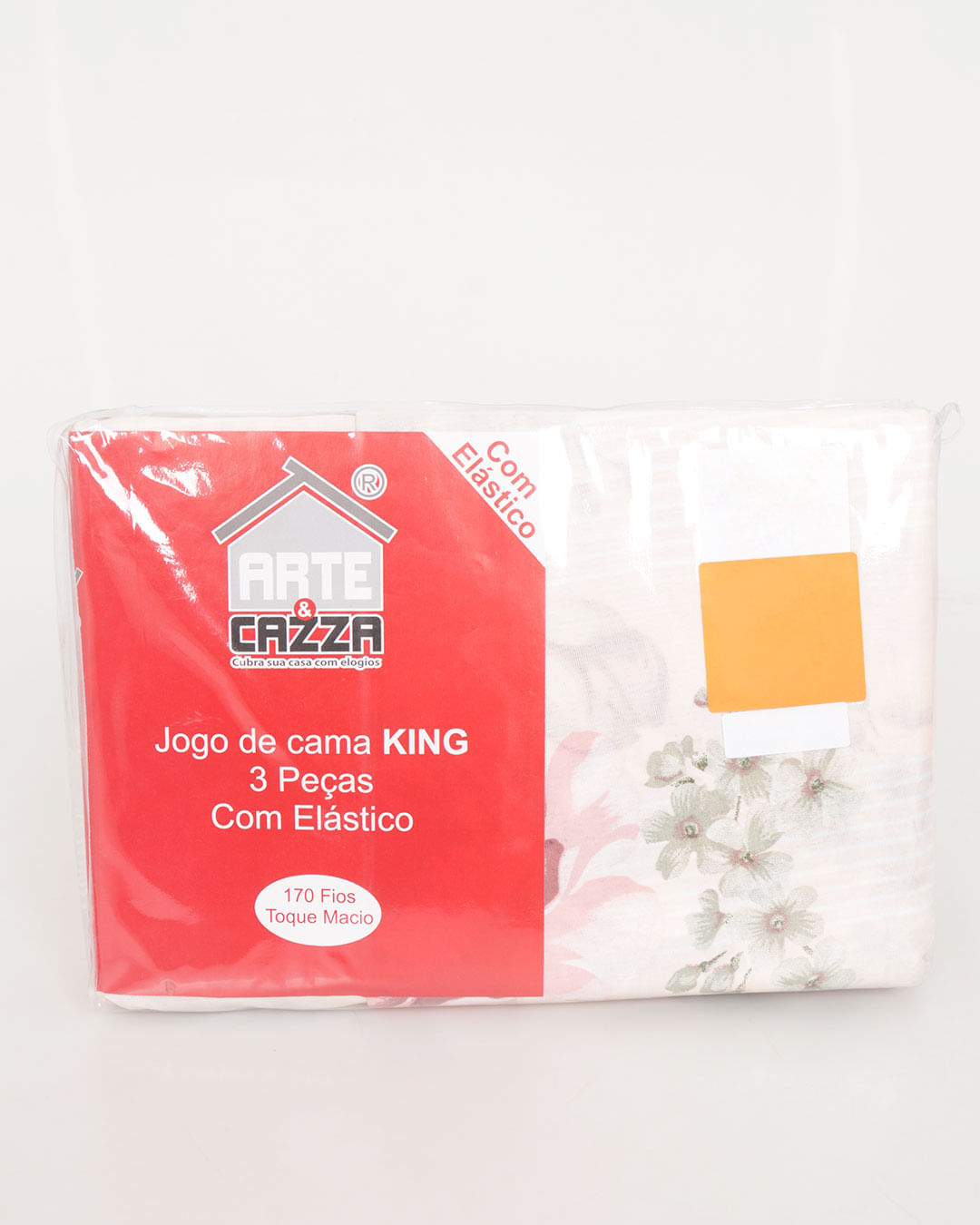 Jg-De-Cama-King-3-Pcs-Romantico---Laranja-Floral