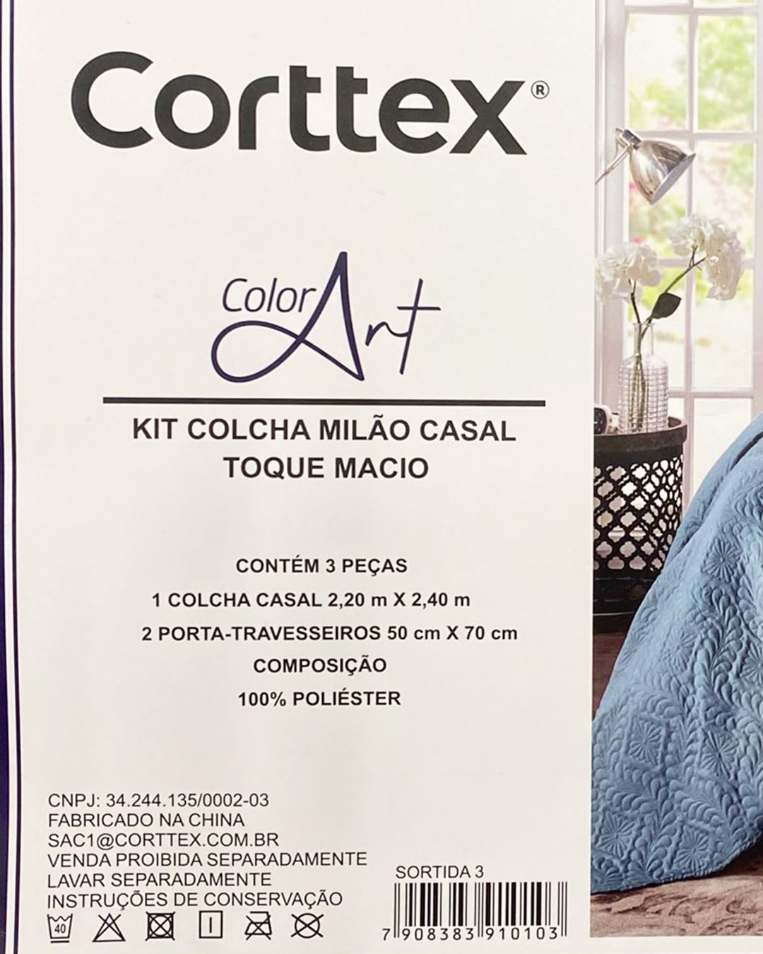 Kit-Colcha-Cs-Lisa-Milao-Corttex-S3-220---Azul-Medio