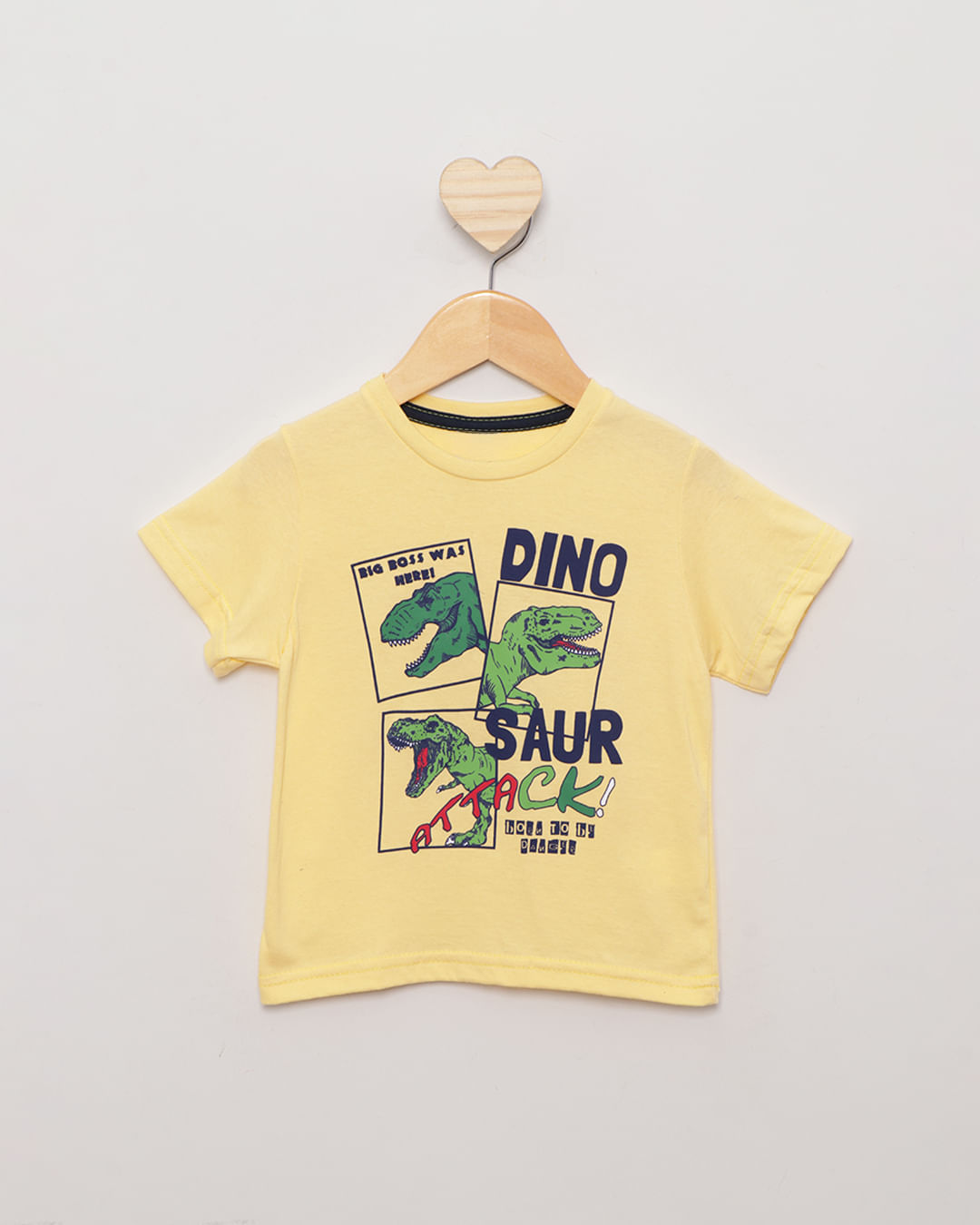 Camiseta-Bebe-Menino-Estampa-Dinossauros-Manga-Curta-Gola-Careca-Verde