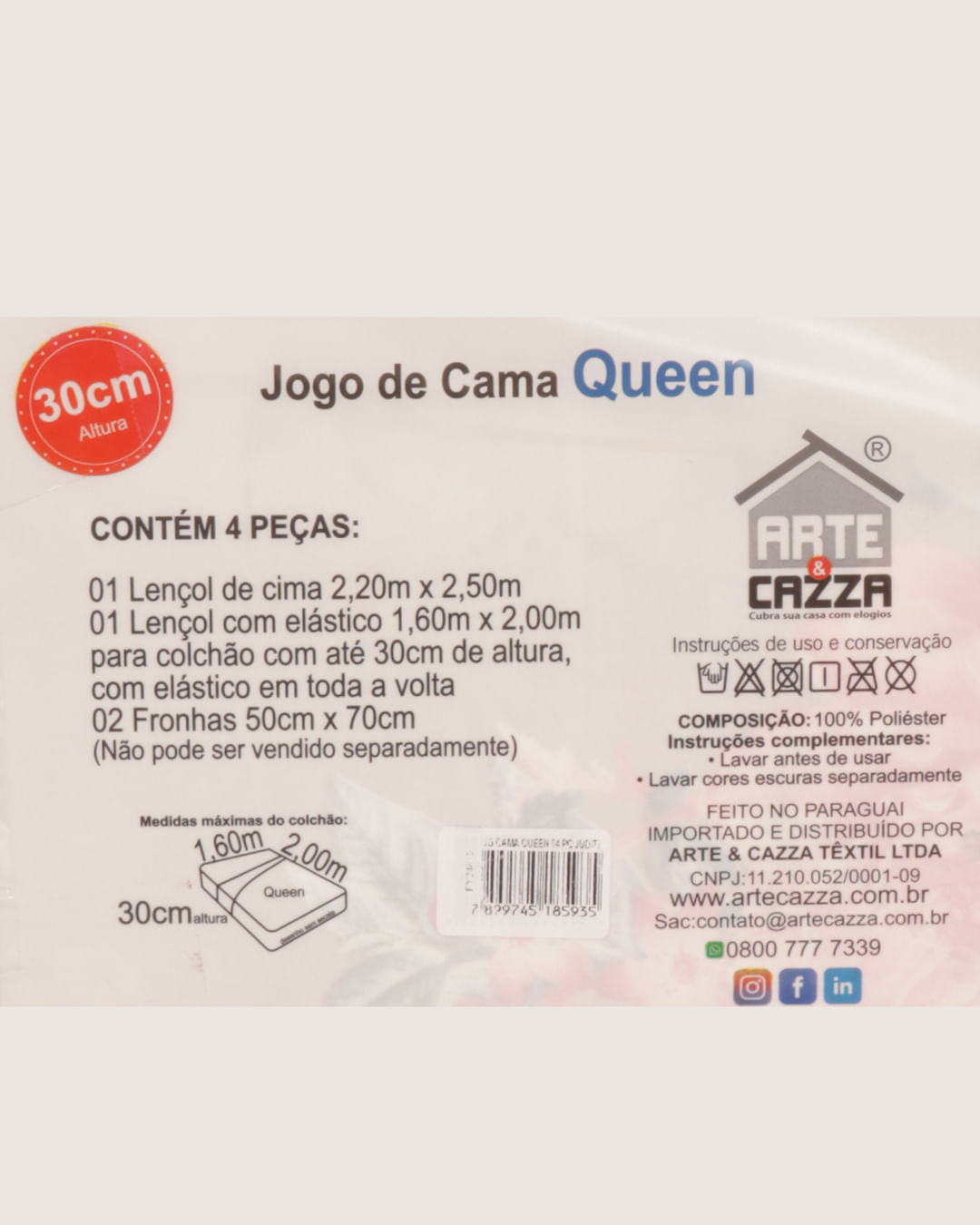 Jg-Cama-Queen-04-Pcs-Coord-Juditi---Cinza-Claro