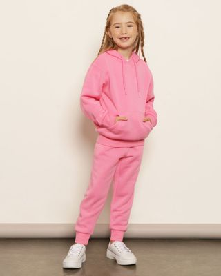 Calca-Moletom-Infantil-Jogger-Com-Bolsos-Rosa