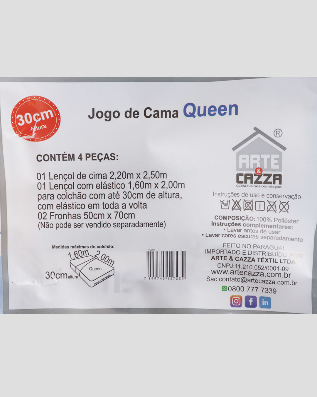 Jogo-De-Cama-Queen-4-Pecas-Estampa-Floral-Marrom