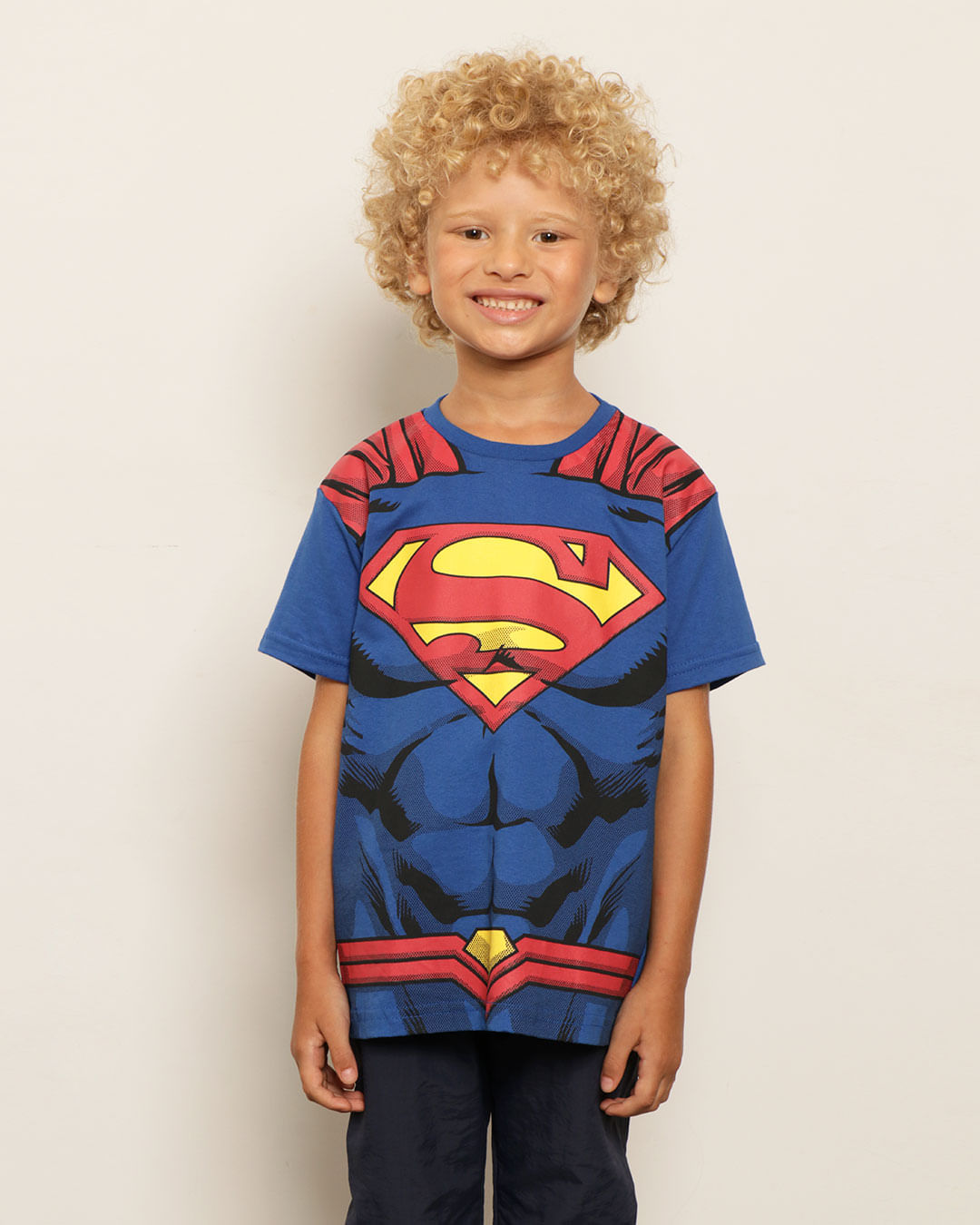 Camiseta-Infantil-Manga-Curta-Super-Homem-Azul