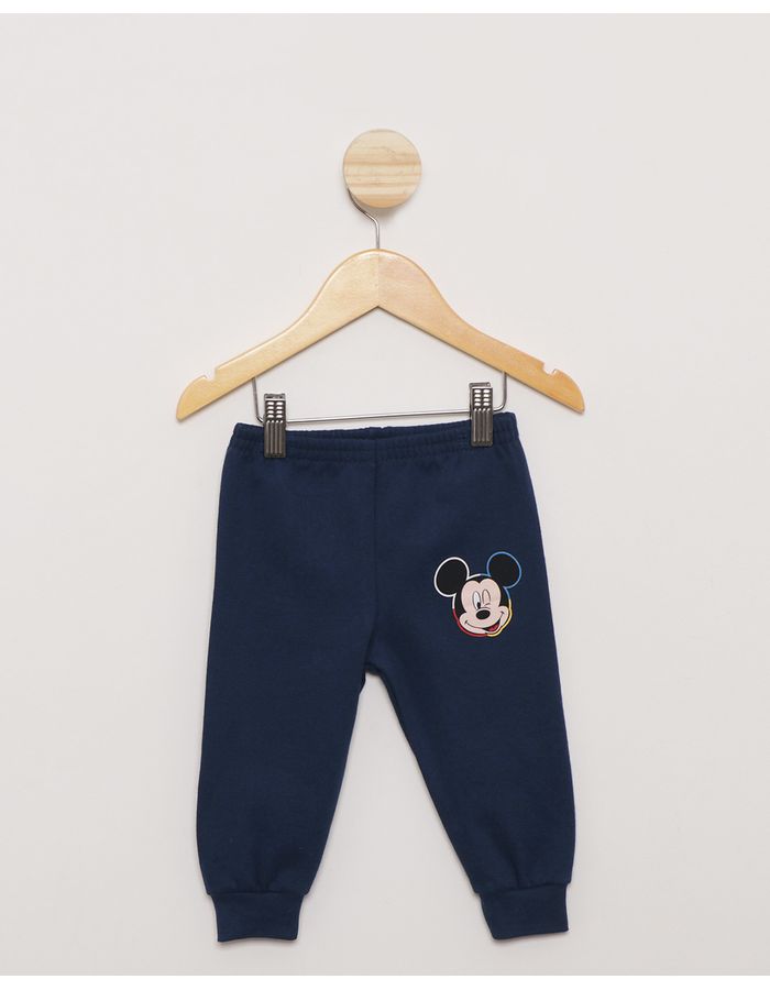 Calca-Moletom-Bebe-Disney-Mickey-Jogger-Azul-