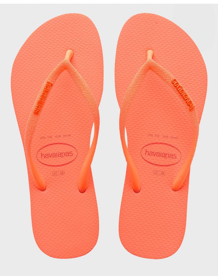 Chinelo-Havaianas-Feminino-Slim-Gliter-Neon-Laranja