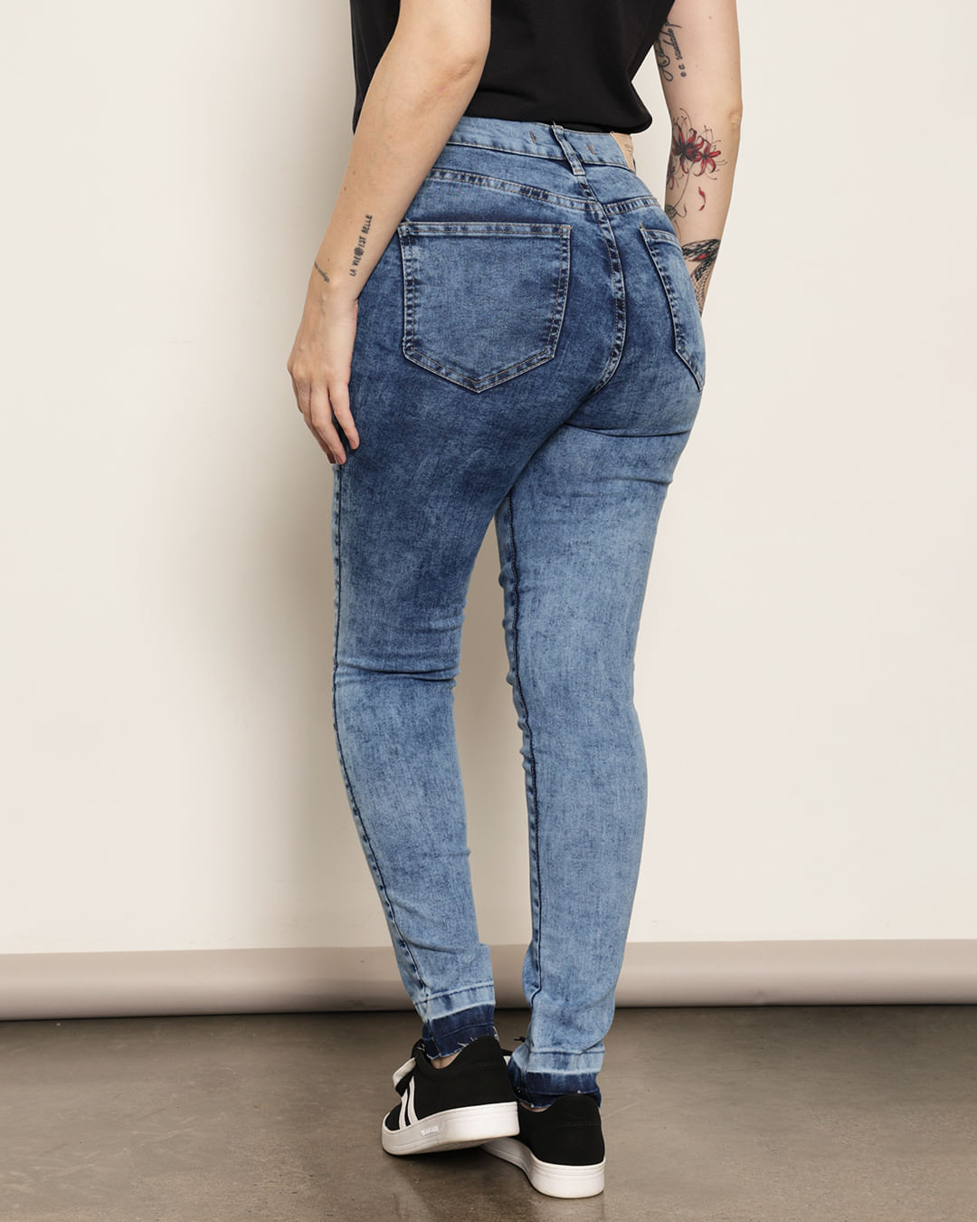 Calça jeans feminina alta qualidade top #la - R$ 199.90, cor Azul (skinny)  #39863, compre agora