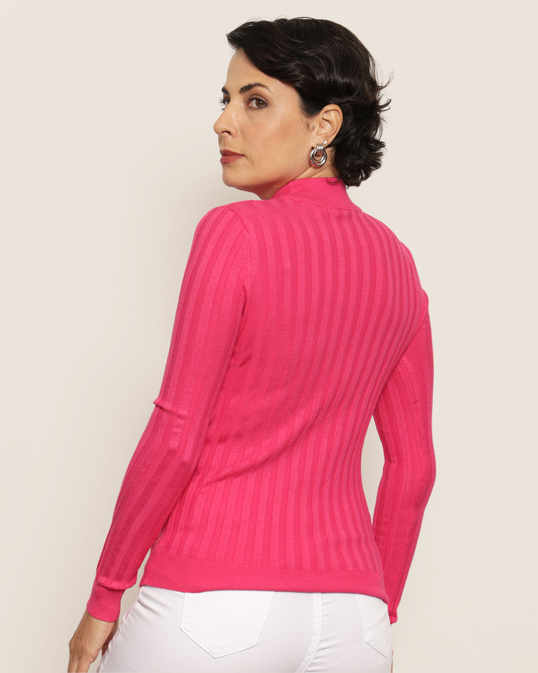 Tricot-8969-Canelado-Gola-Alta-Pink---Rosa-Escuro