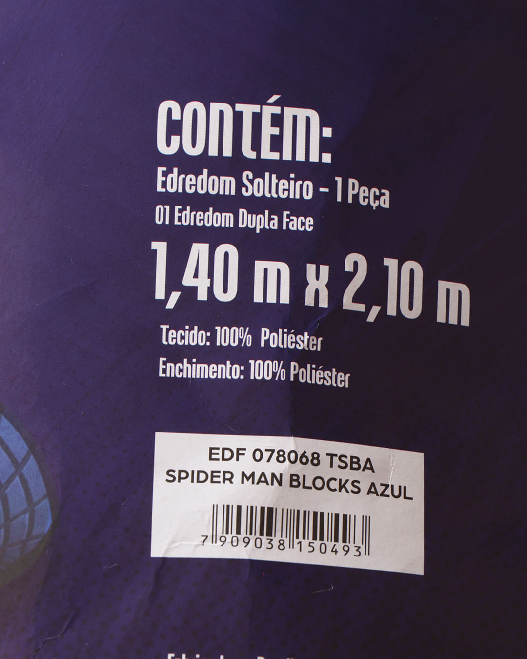 Edredom-Spider-Man-Blocks---Azul-Medio