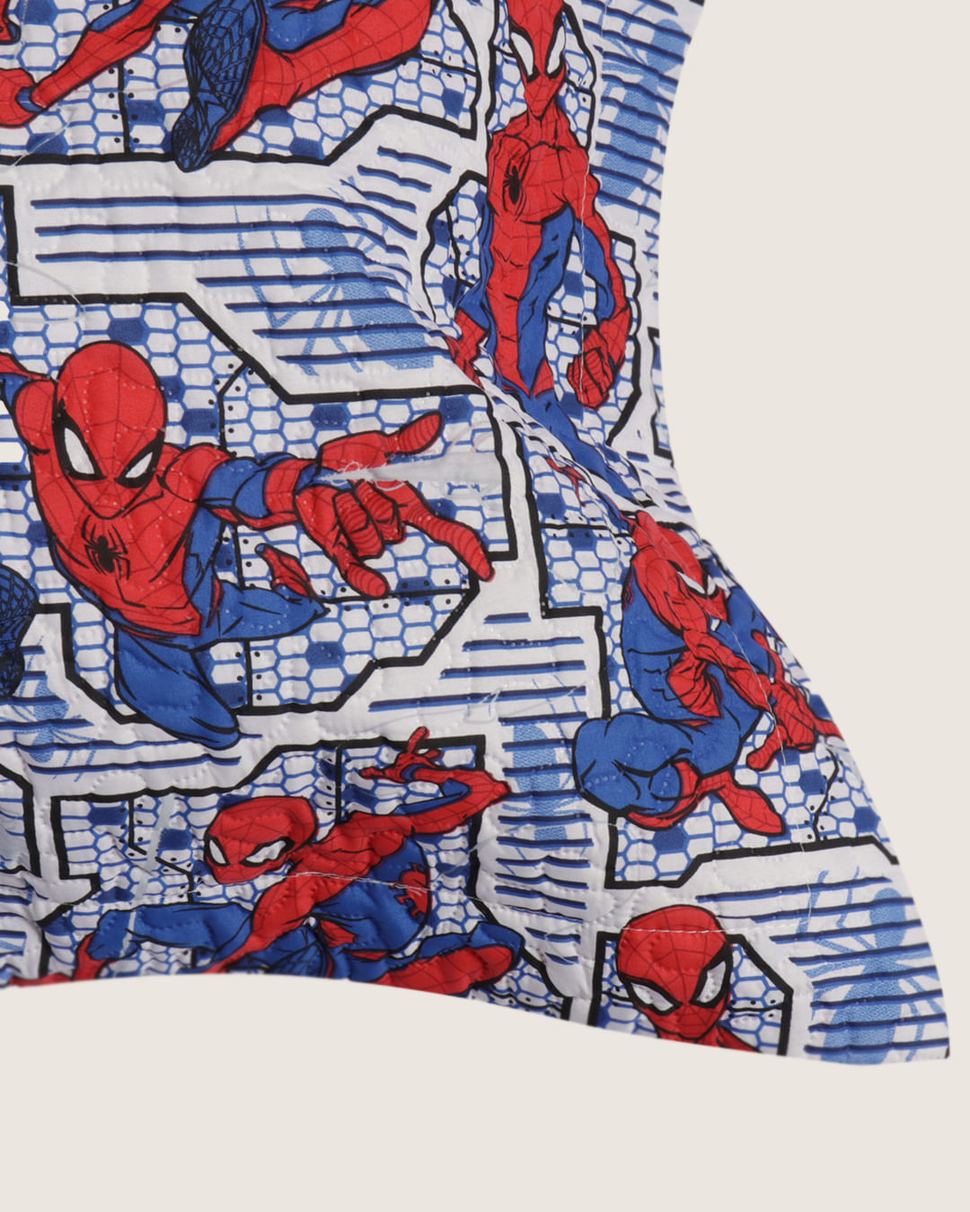 Porta-Travesseiro-Spider-Man-Blocks---Azul-Medio