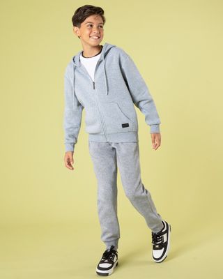 Calca-Moletom-Juvenil-Jogger-Cinza