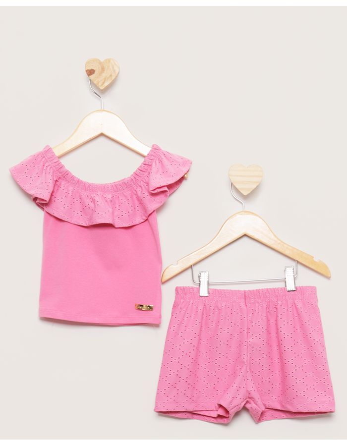 Conjunto-Bebe-Curto-Renda-E-Babado-Rosa-Escuro