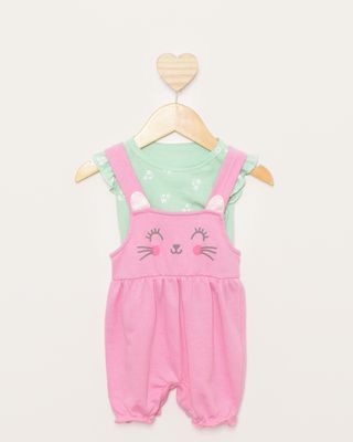 Conjunto-Jardineira-Bebe-Curto-Estampa-Gatinho-Rosa