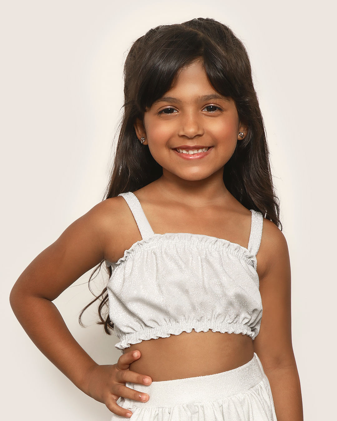 Blusa-Infantil-Cropped-Alcinhas-Lurex-Com-Brilho-Prateado