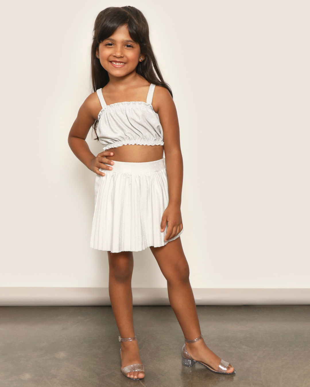 Blusa-Infantil-Cropped-Alcinhas-Lurex-Com-Brilho-Prateado