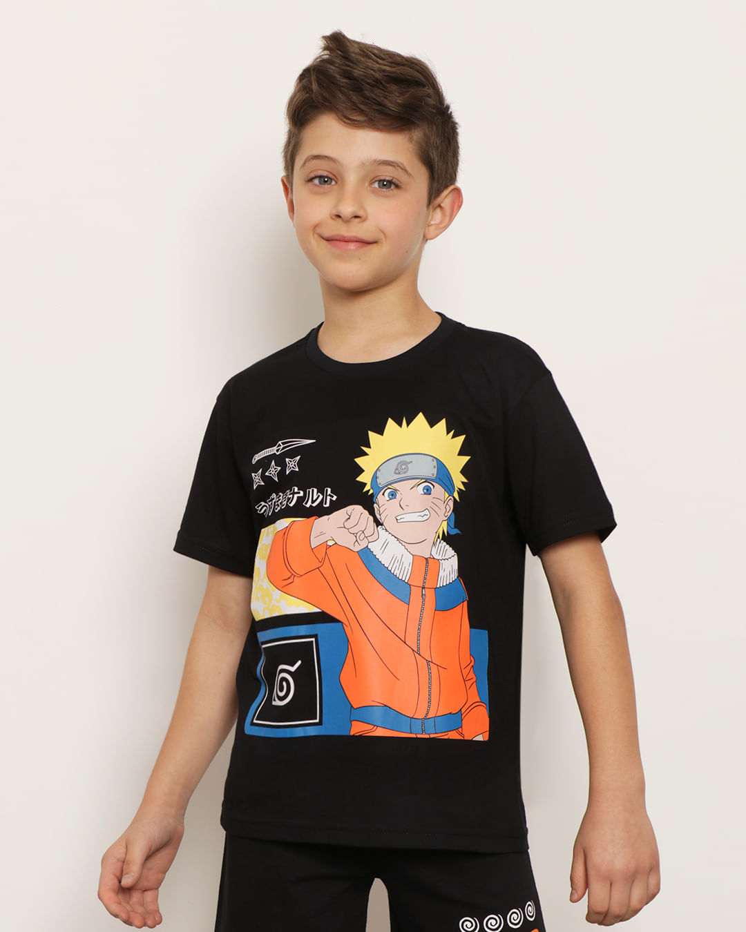 Camiseta-Infantil-Manga-Curta-Estampa-Naruto-Preta