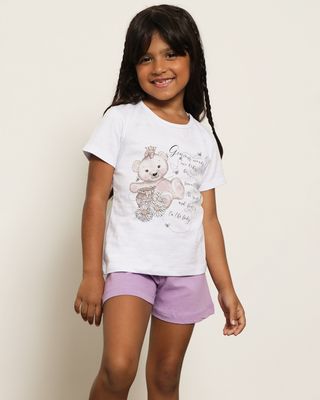 Pijama-Infantil-Curto-Estampa-Ursinho-Lilas