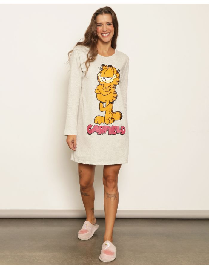 Camisola-Ml-Garfield-13523---Mescla-Claro