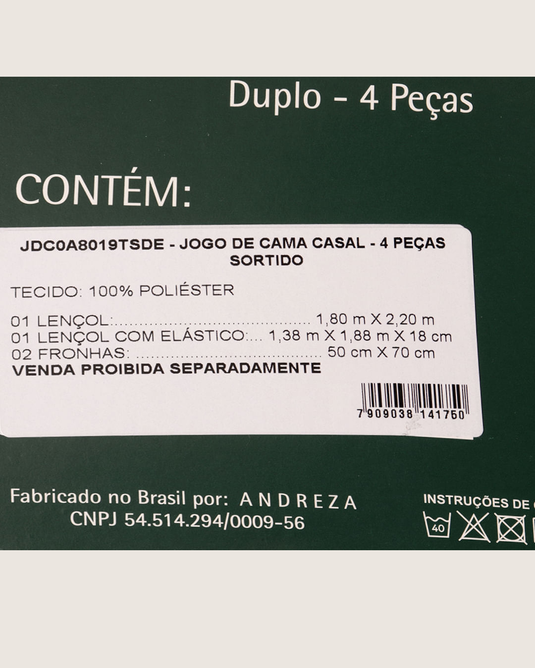 Jogo-De-Cama-Casal-Capri-Sor-4-Pc---Bege-Geometrico
