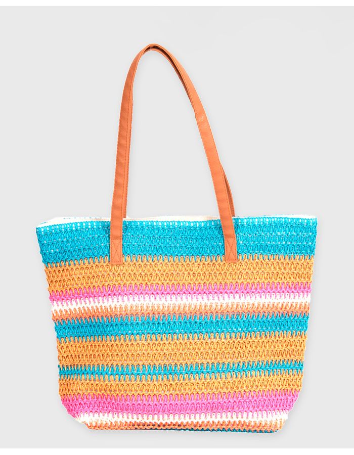 Bolsa-De-Praia-Feminina-Tote-Bag-Palha-De-Papel-Cores-Sortidas