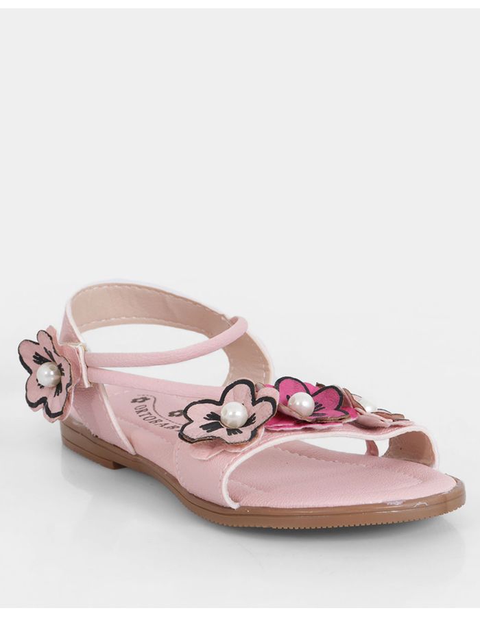 Sandalia-Bebe-Tiras-Com-Flores-Rosa-Claro